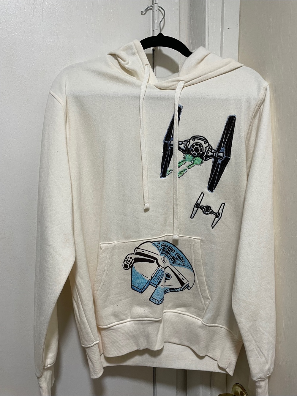 NWOT- Star Wars Hoodie - Embroidered TIE Fighter
